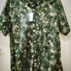 Gap Camouflage M Button Up Shirt
